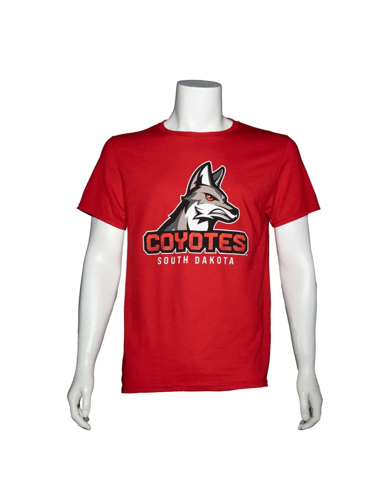 2024 New Coyote Logo Head on Red Short-Sleeve Tee
