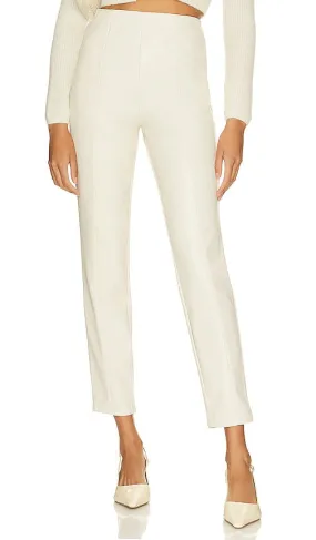 AFRM Simone Faux Leather Pants in Cream