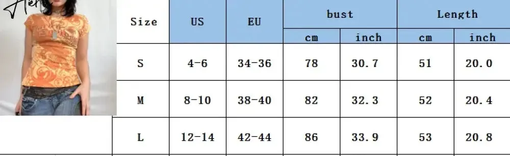 Aiertu  Women's 2000s Aesthetic T Shirt Slim Retro Cap Sleeve Round Neck Tops y2k Grunge Graphic Letter Print Summer Tee