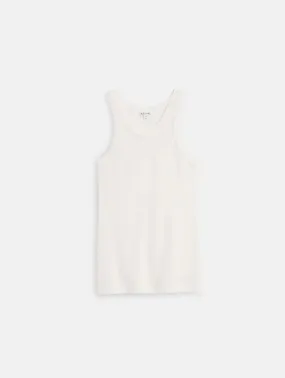 ALEX MILL EVERYDAY RIBBED TANK IN WHITE