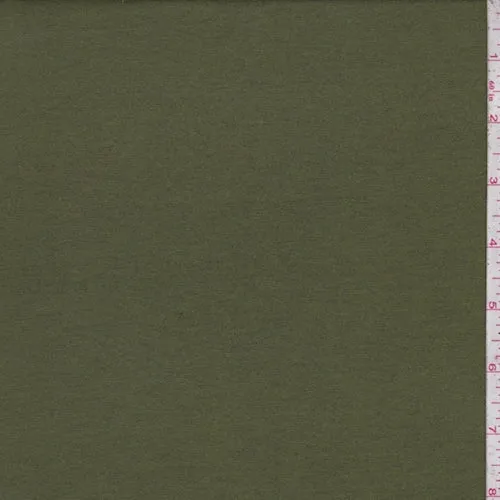 Algae Green Rayon Jersey Knit Fabric