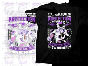 Anime Frieza Show No Mercy Graphic Png Digital Download