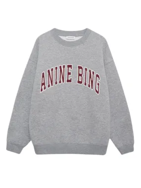 Anine Bing Spencer Sweatshirt in Medium Heather Grey