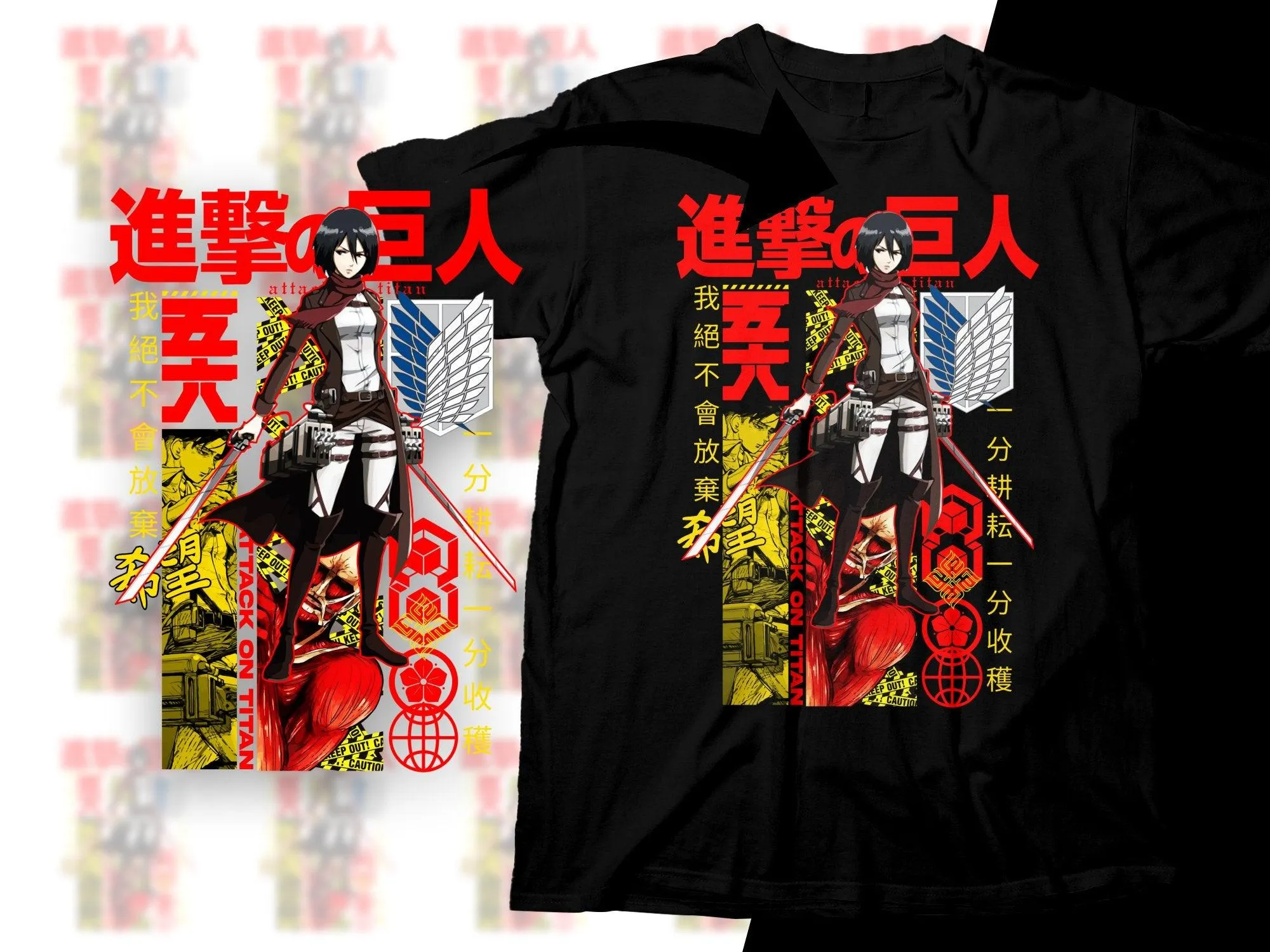 Attack On Titan Mikasa Ackerman Anime Png Digital Download