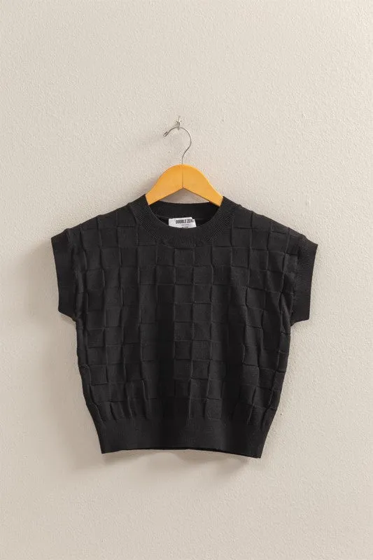 Basketweave Sweater Top