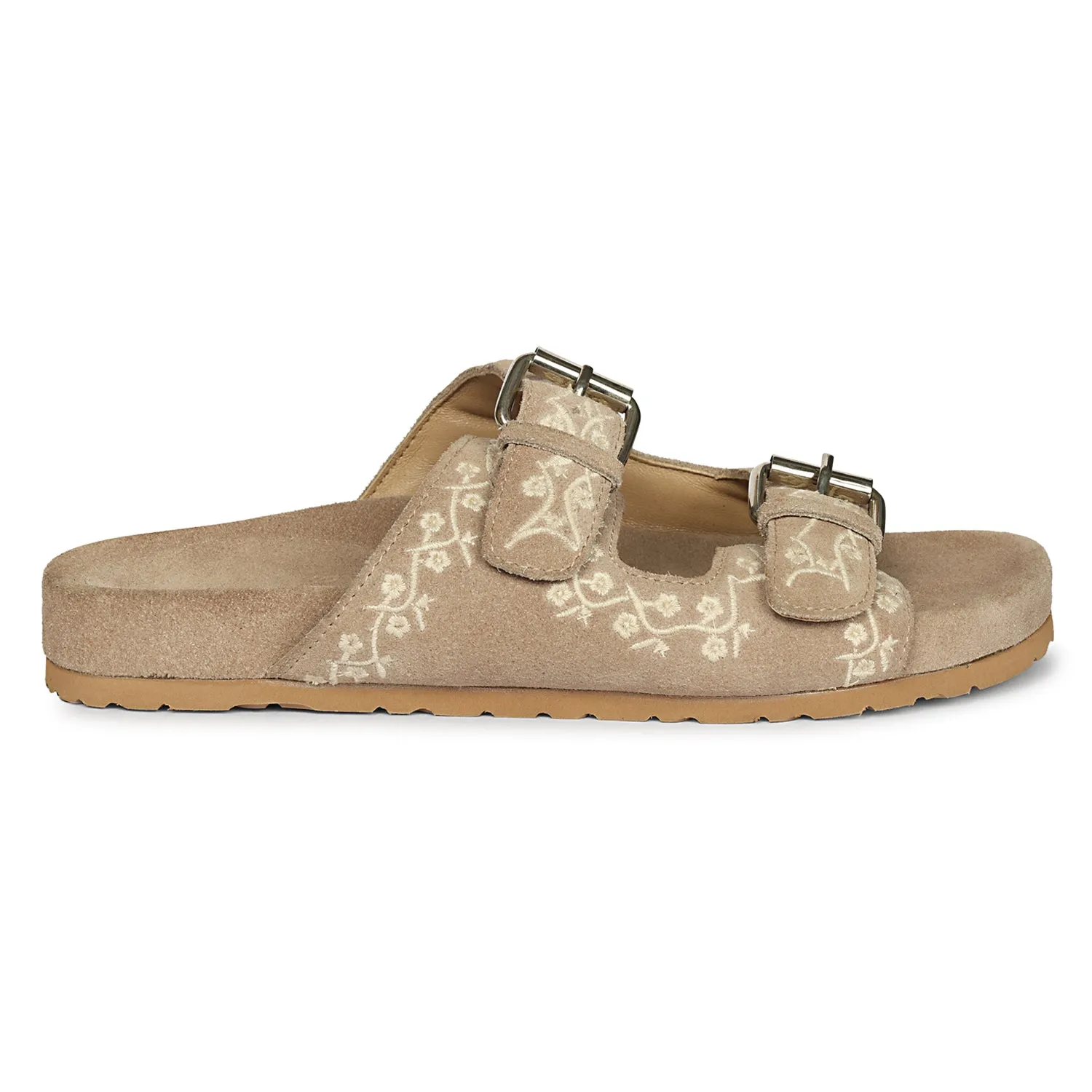 Beige Angela - Flat Sandals