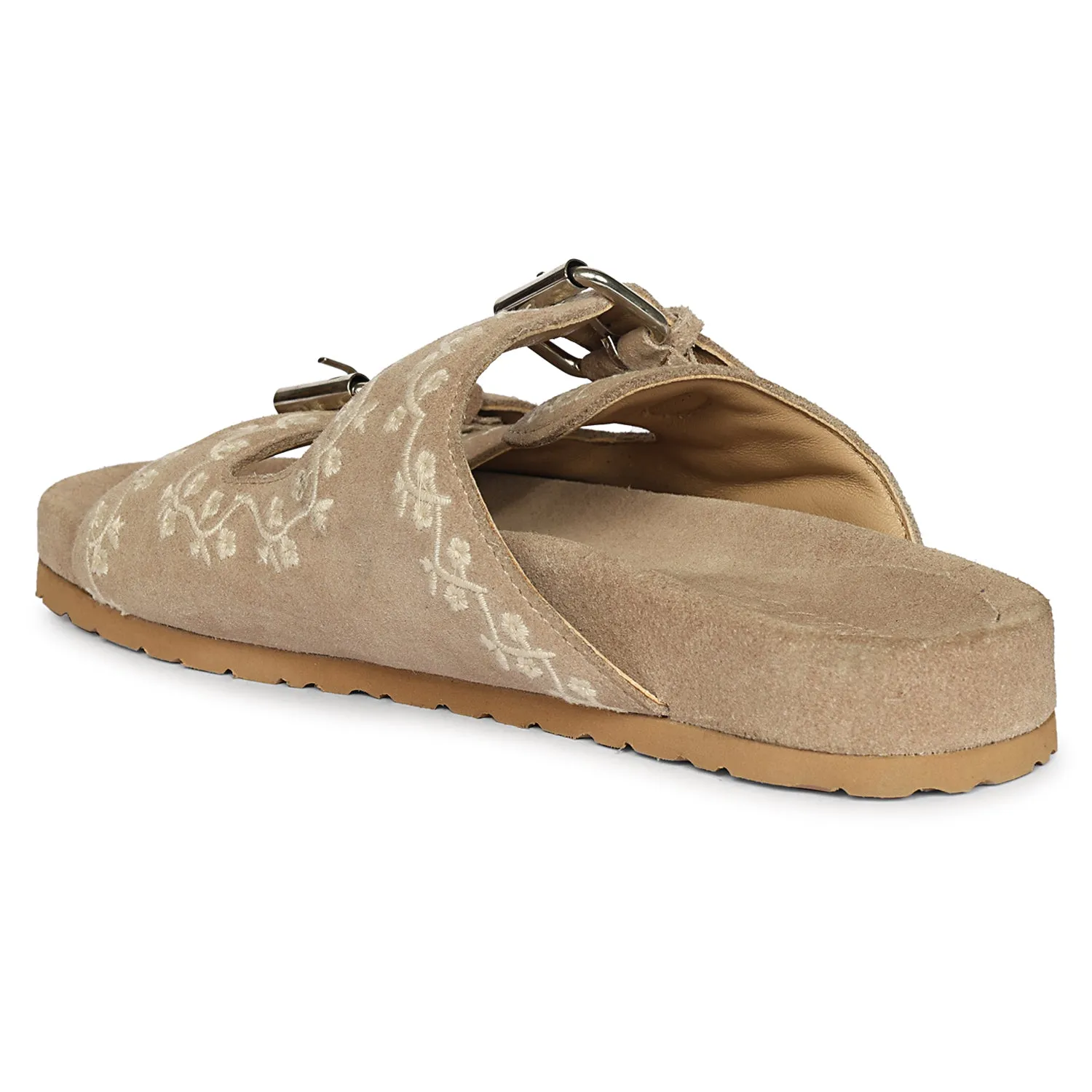 Beige Angela - Flat Sandals