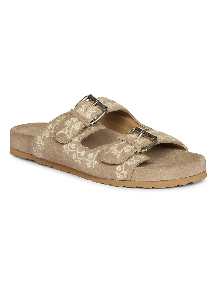 Beige Angela - Flat Sandals