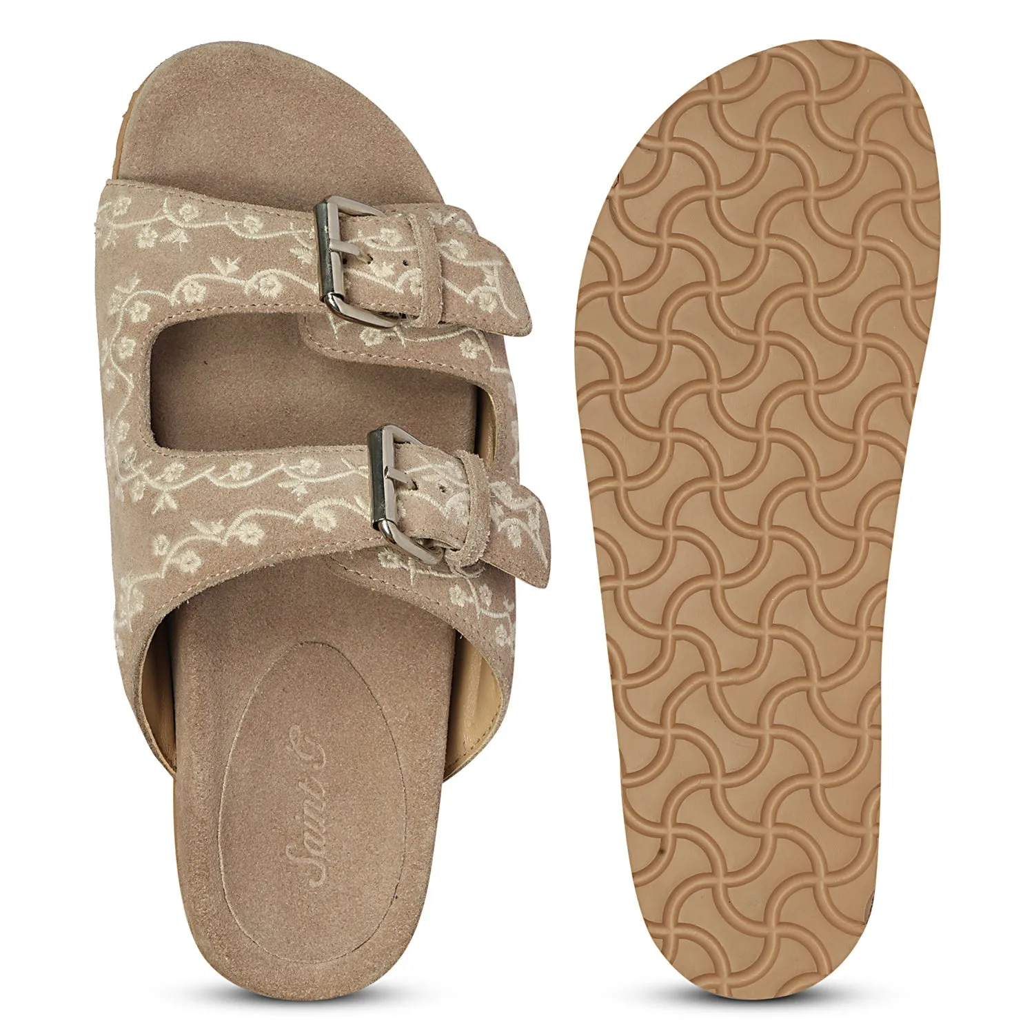 Beige Angela - Flat Sandals