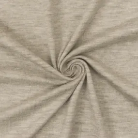 Beige-Gray-Ivory Texture Stretch Spandex Rayon Modal Jersey Knit Fabric