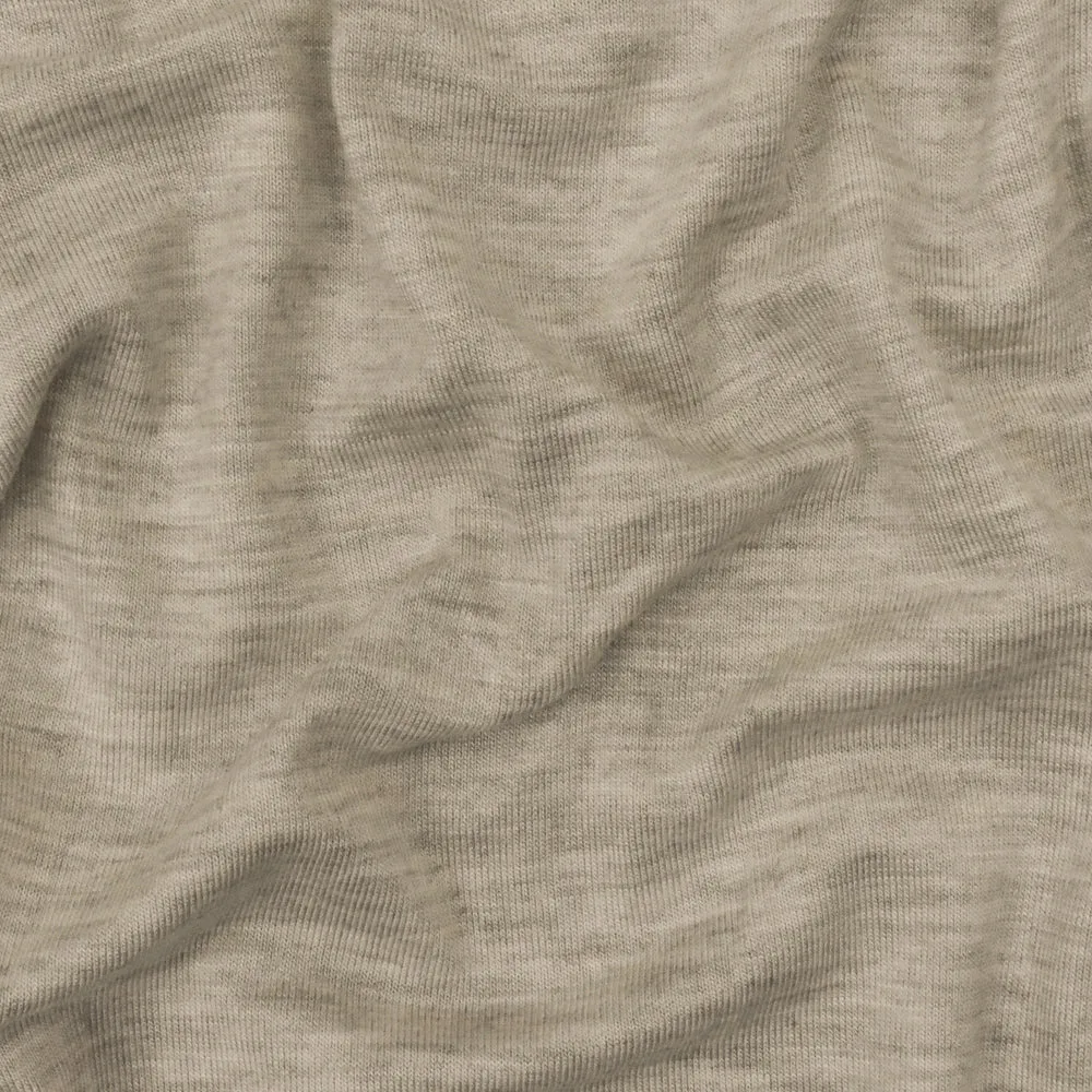 Beige-Gray-Ivory Texture Stretch Spandex Rayon Modal Jersey Knit Fabric