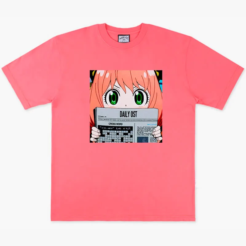 benpaolv Anime Aesthetic Anya Forger With Newspaper T-Shirt