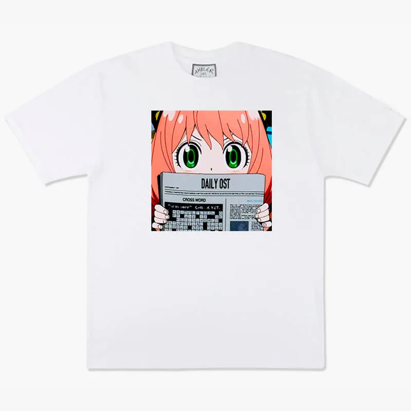 benpaolv Anime Aesthetic Anya Forger With Newspaper T-Shirt