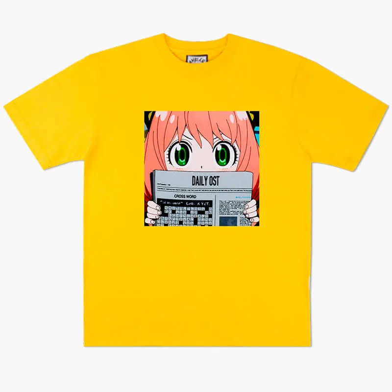 benpaolv Anime Aesthetic Anya Forger With Newspaper T-Shirt