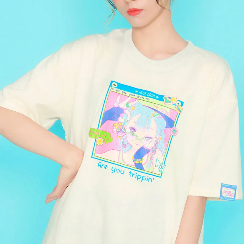 benpaolv Are You Trippin Anime T-Shirt Webcore Aesthetic