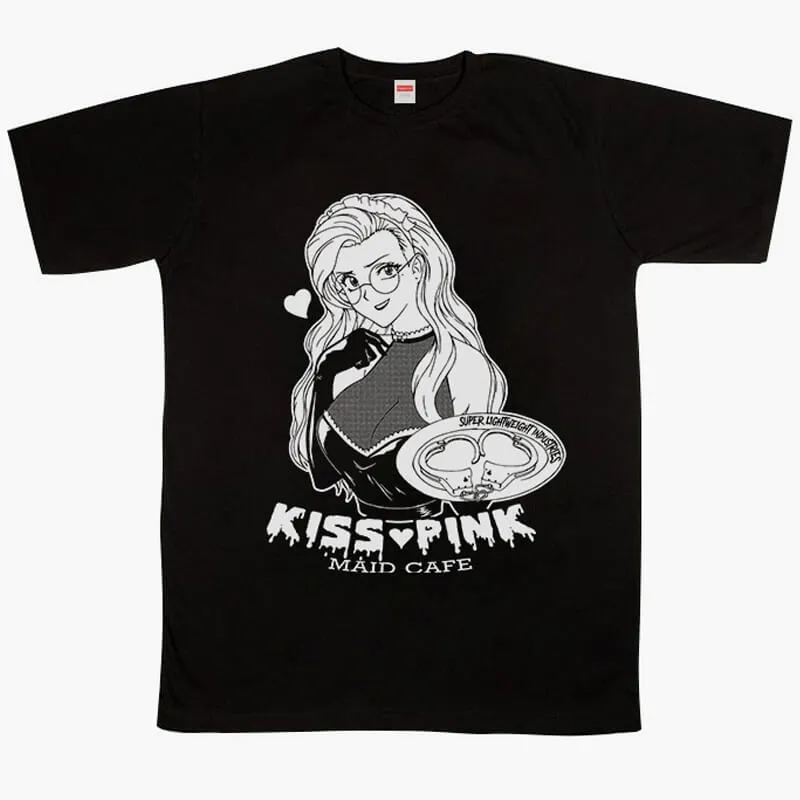 benpaolv Hot Maid Cafe HVY BLK Anime Darkcore T-Shirt