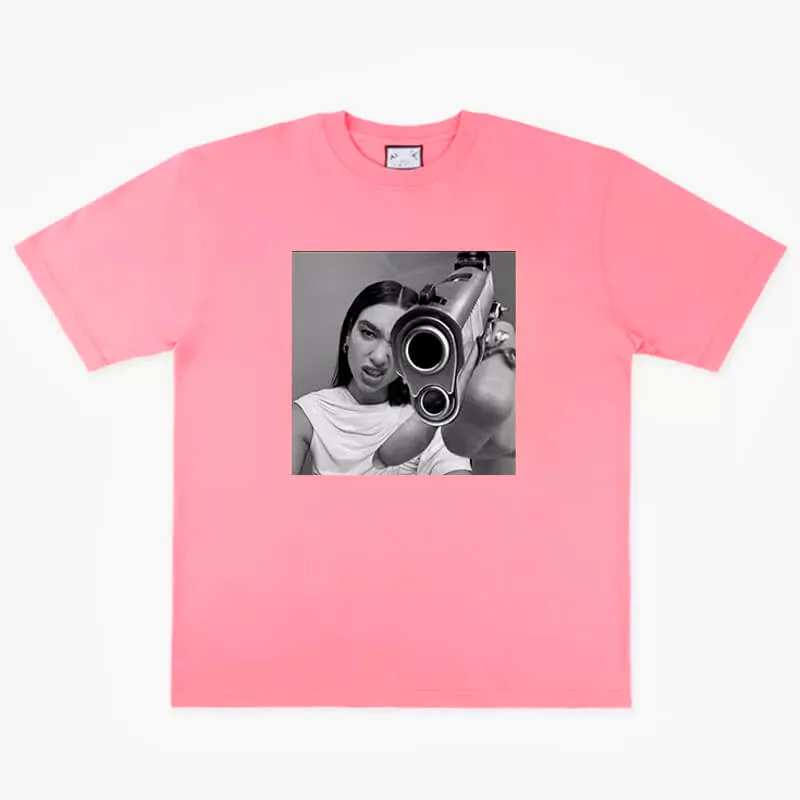 benpaolv Rad Aesthetic Dua Lipa With Gun T-Shirt