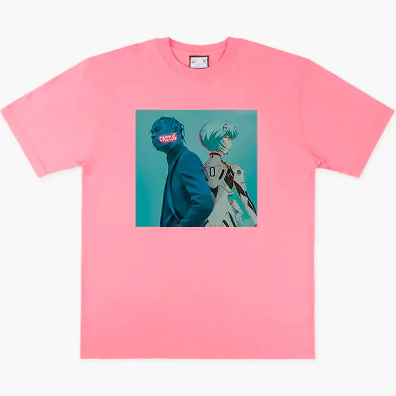benpaolv Rei Ayanami and Travis Scott Anime T-Shirt