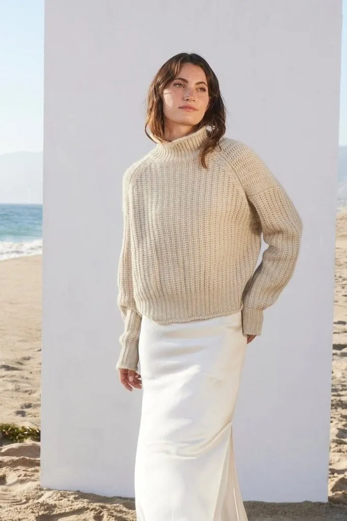 Beryll Carole Mock Neck Shell Beach Sweater (More Colors)