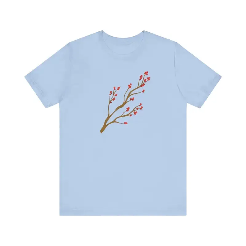 Bold Red Flower Tee Jersey Short Sleeve