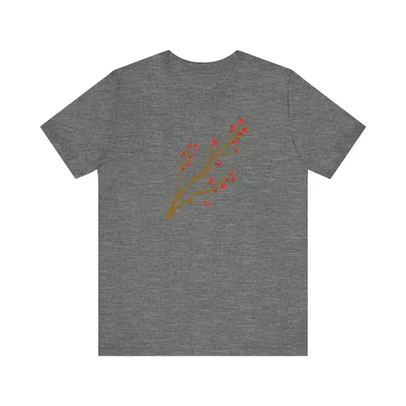 Bold Red Flower Tee Jersey Short Sleeve