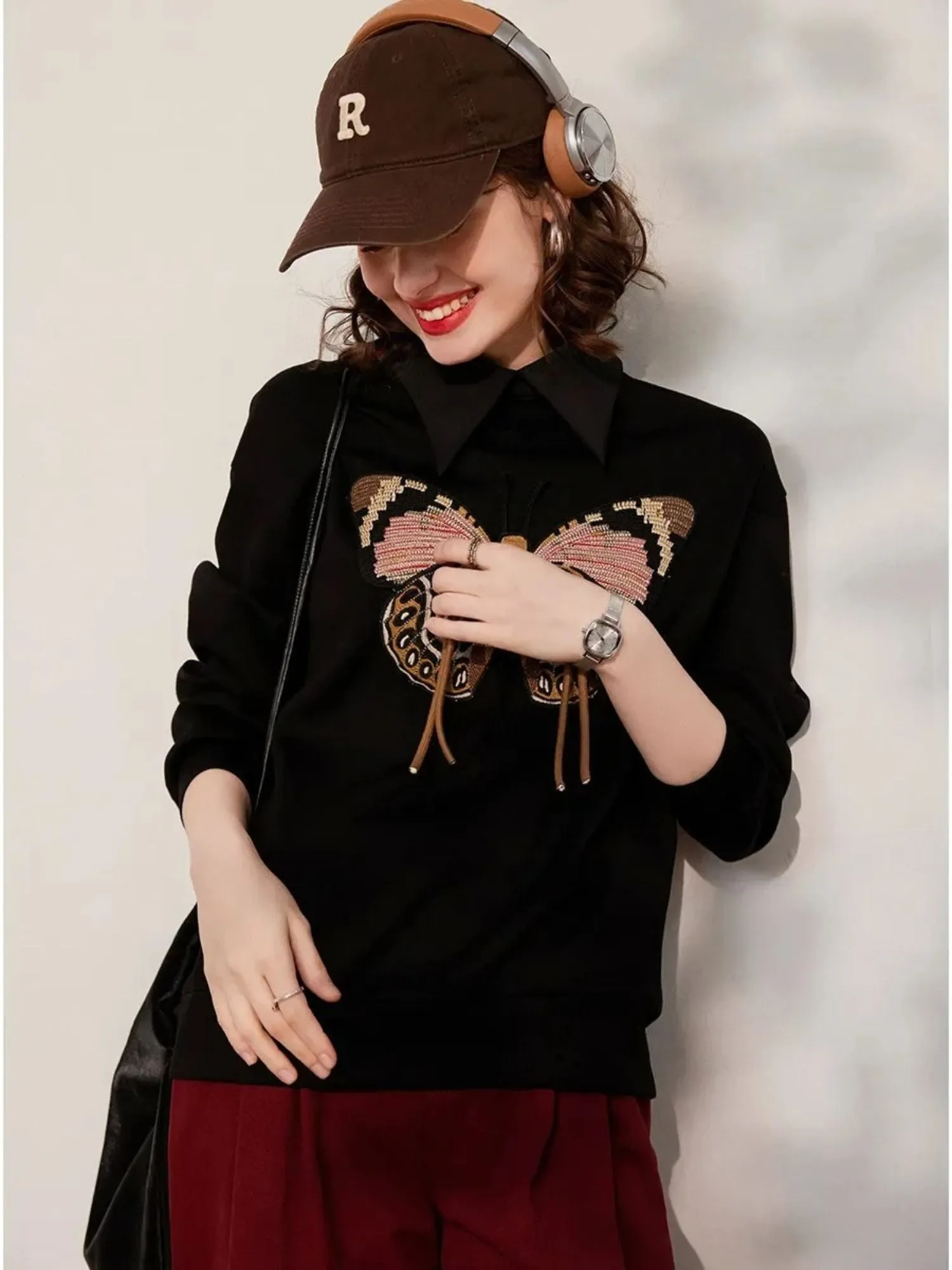 Butterfly Embroidered Jumper