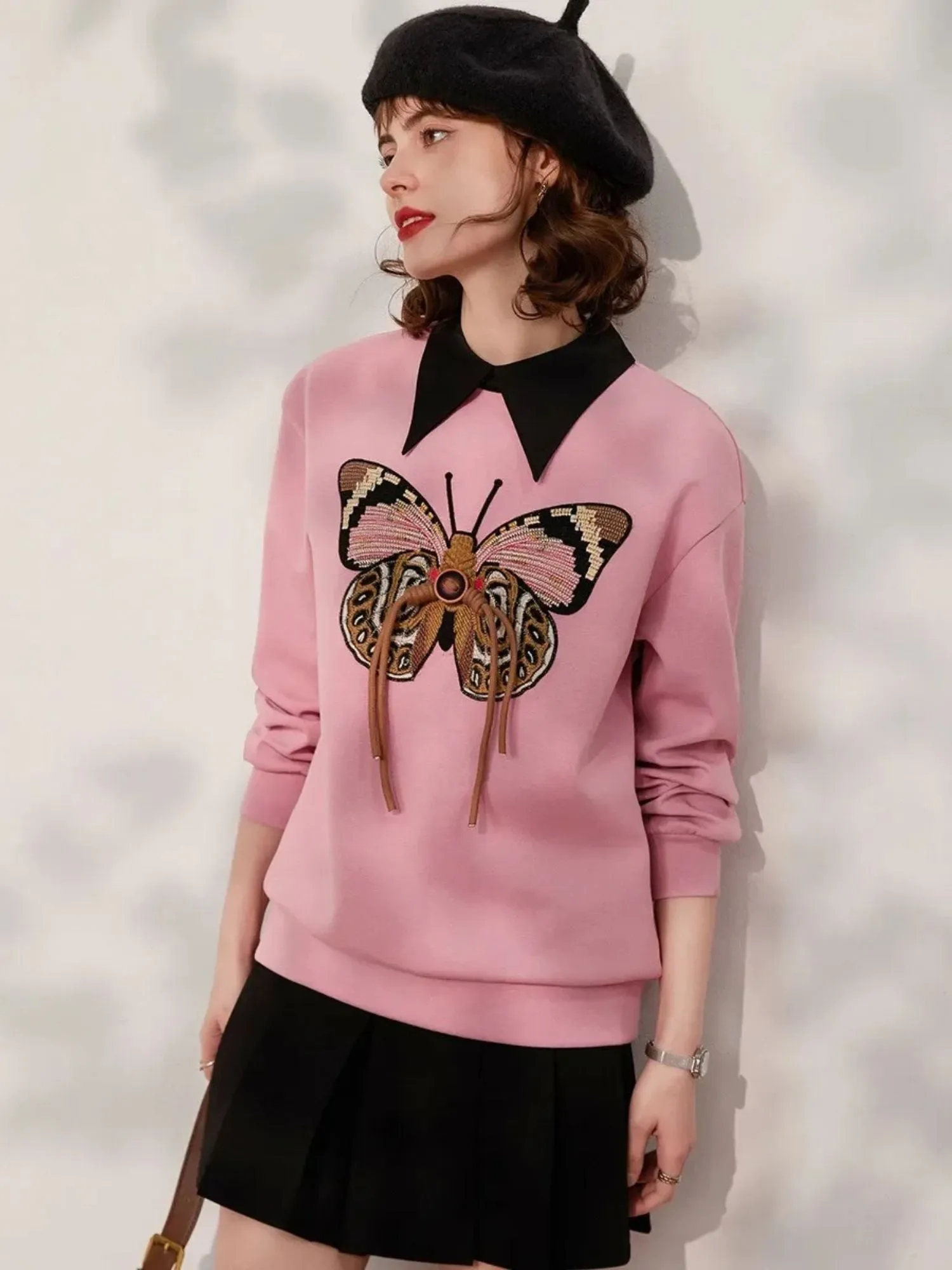 Butterfly Embroidered Jumper