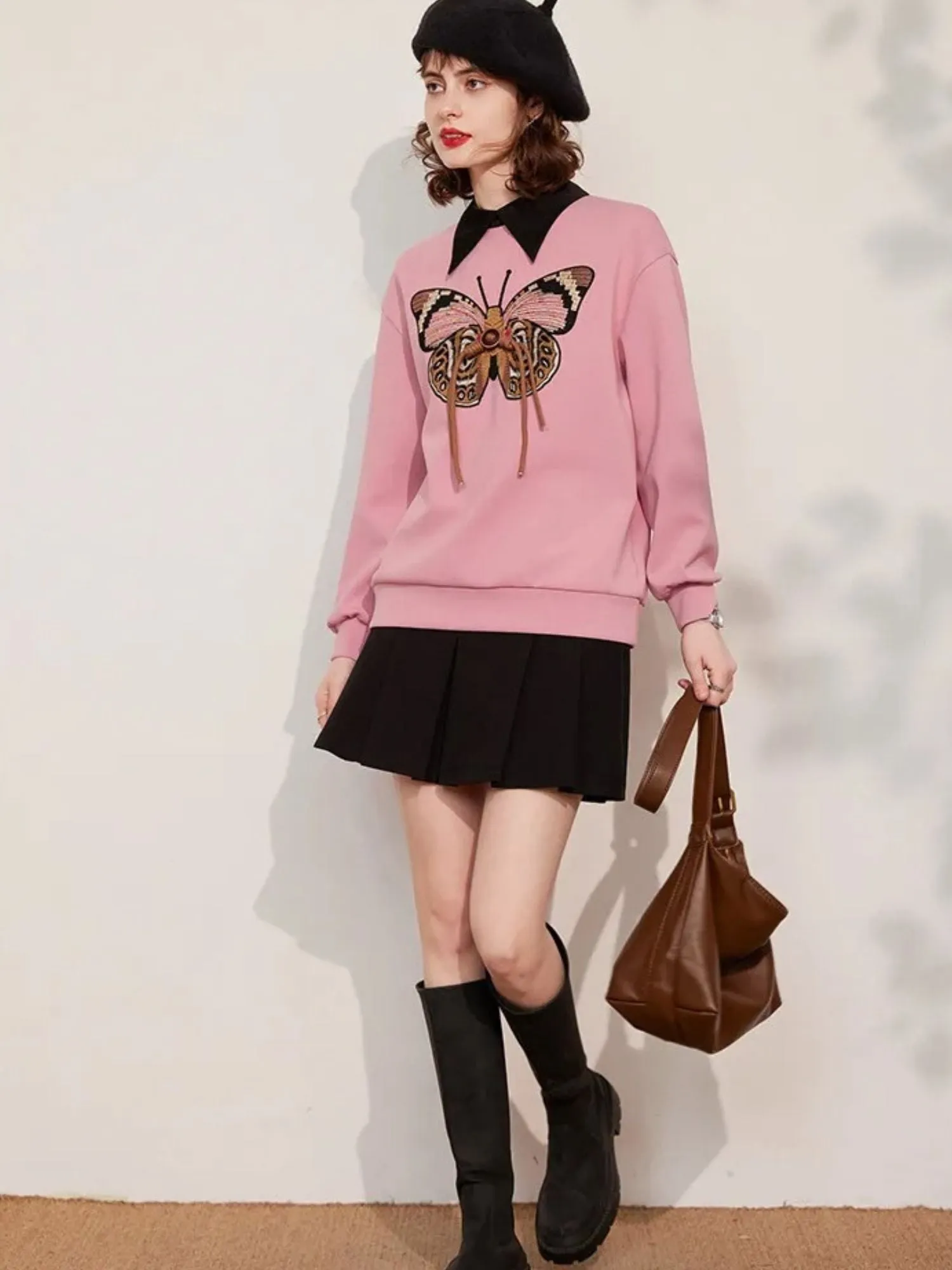 Butterfly Embroidered Jumper