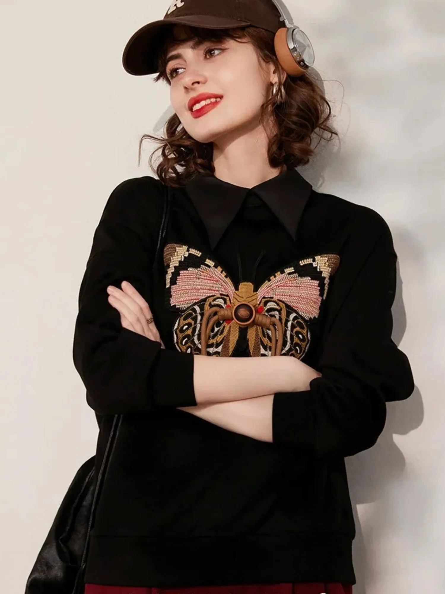 Butterfly Embroidered Jumper