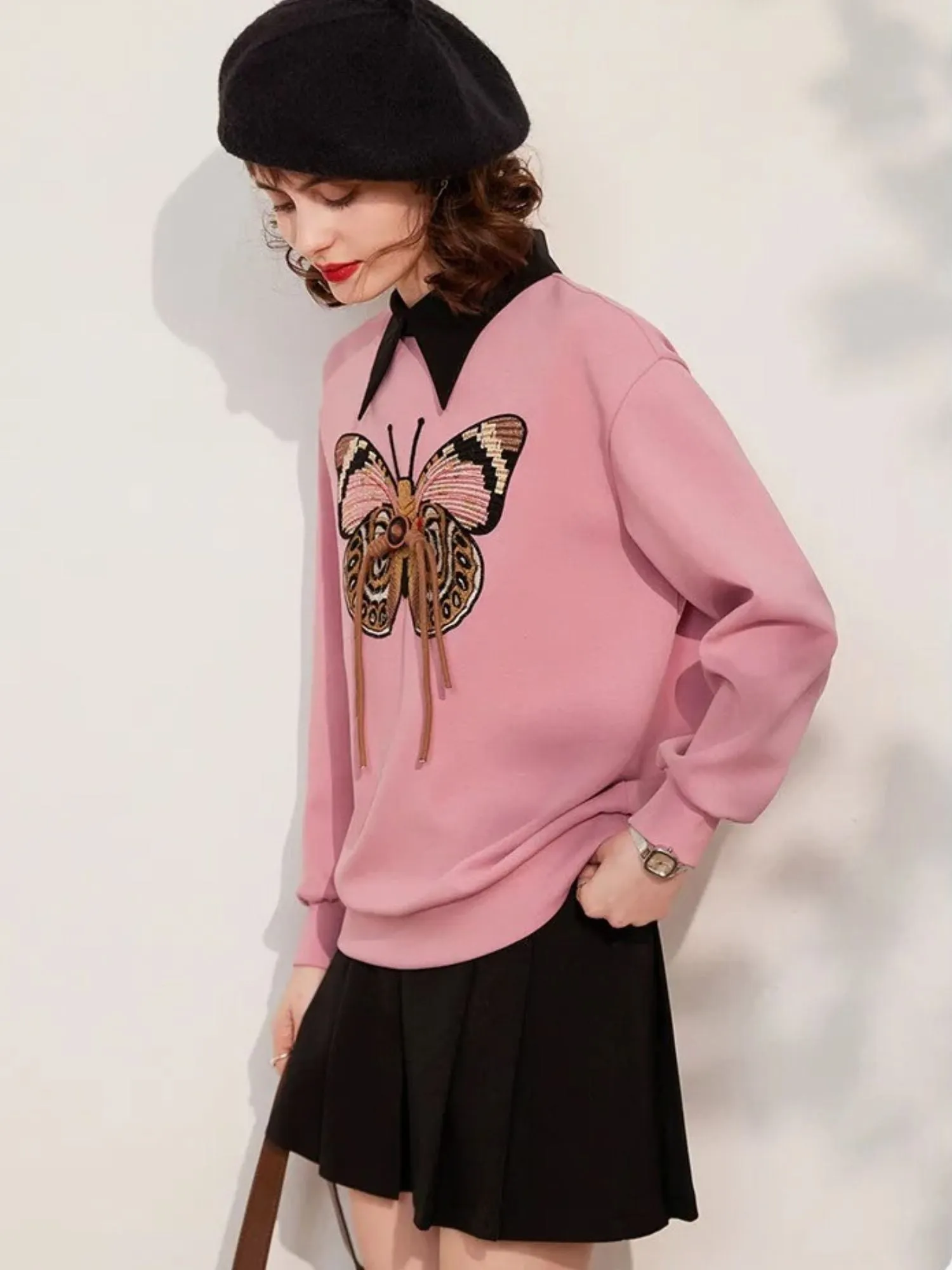 Butterfly Embroidered Jumper