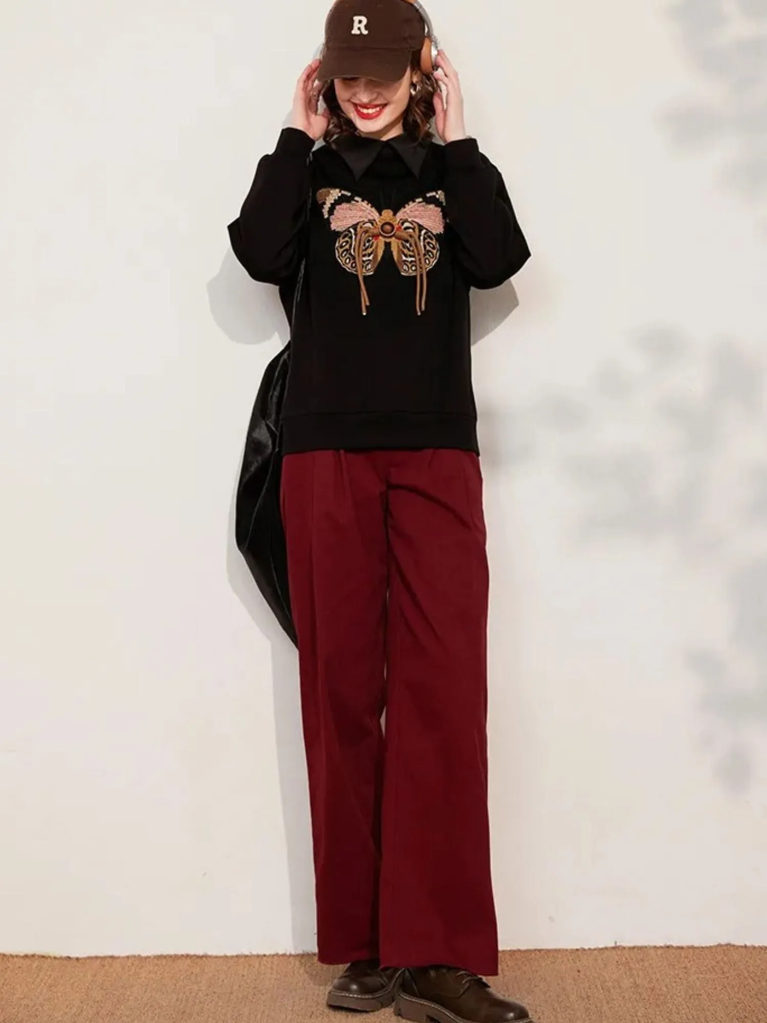 Butterfly Embroidered Jumper