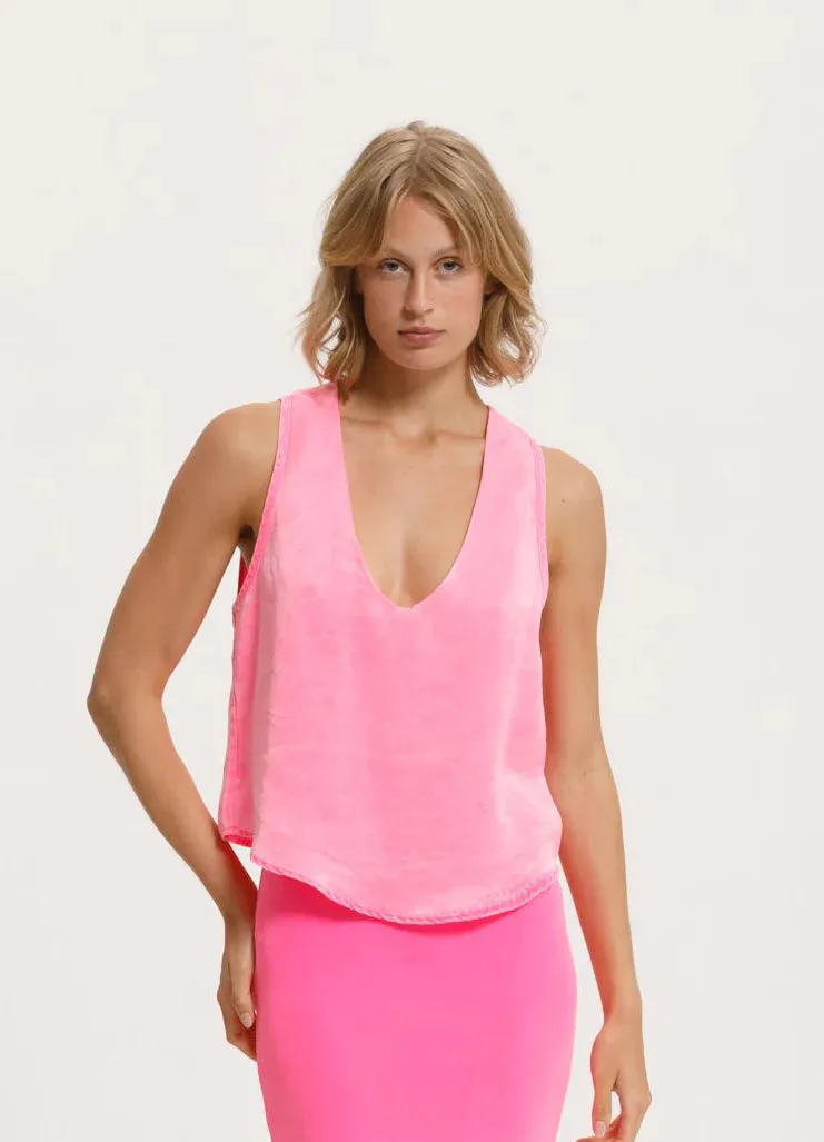 Cali Dreaming Evie Tank in Glow Pink