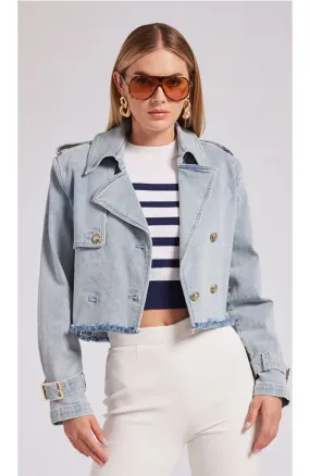 Camila Denim Trench Coat