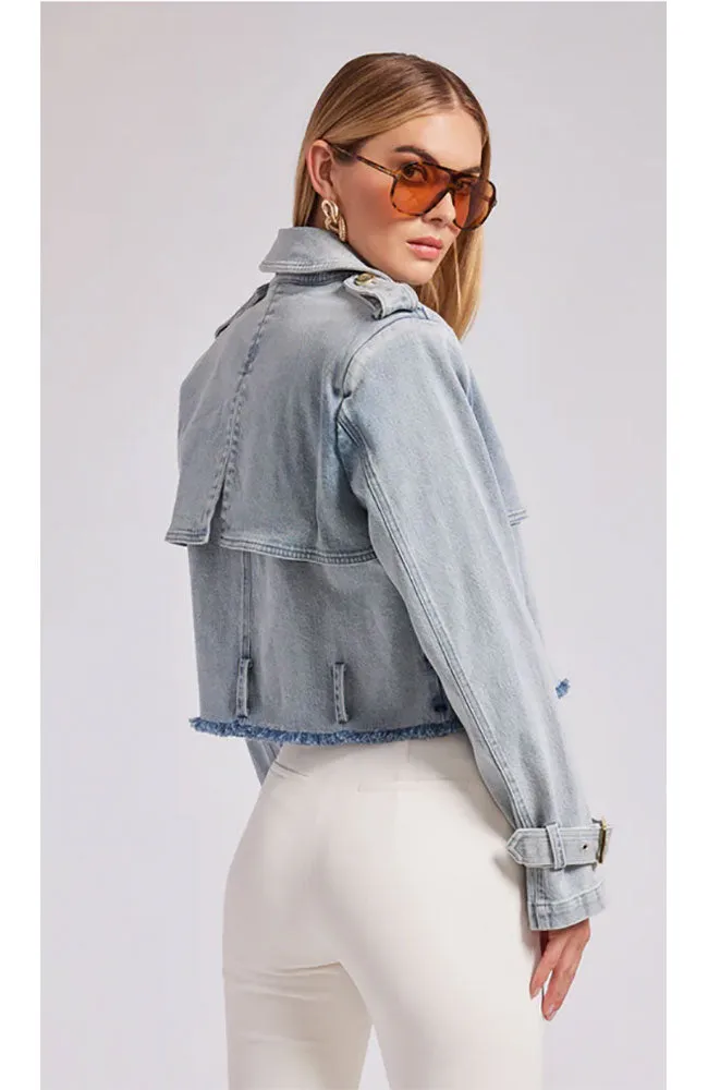 Camila Denim Trench Coat