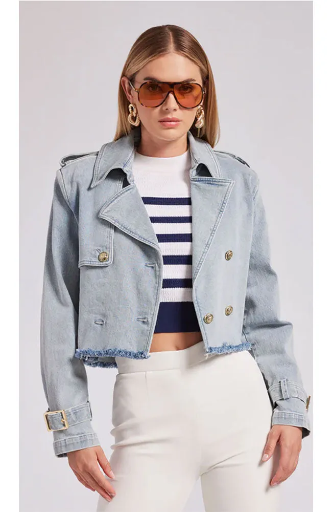 Camila Denim Trench Coat