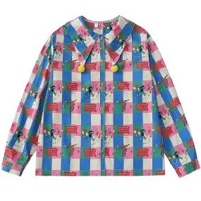 Circus Core Aesthetic Collar Shirt