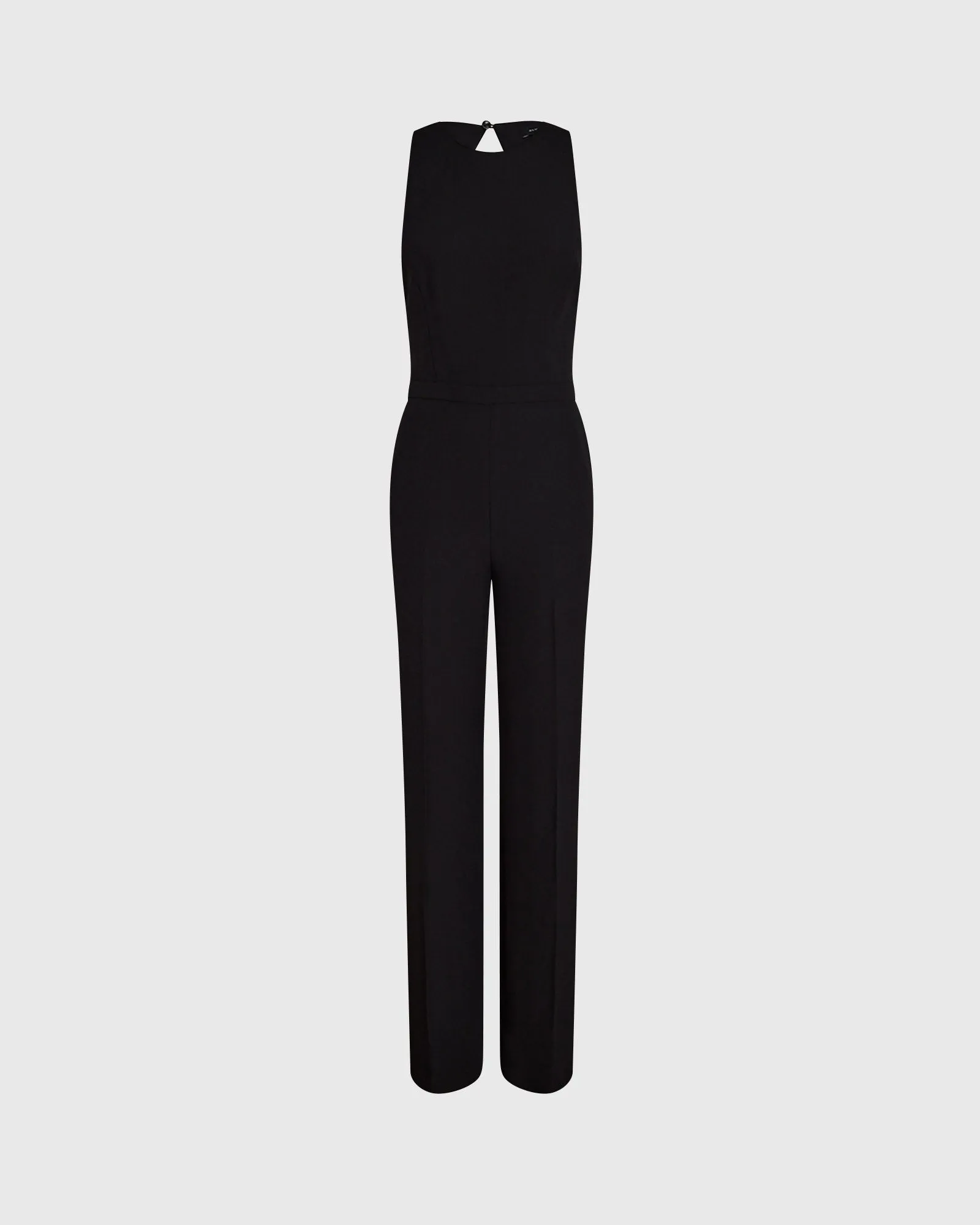 Crepe Open-Back Jumpsuit