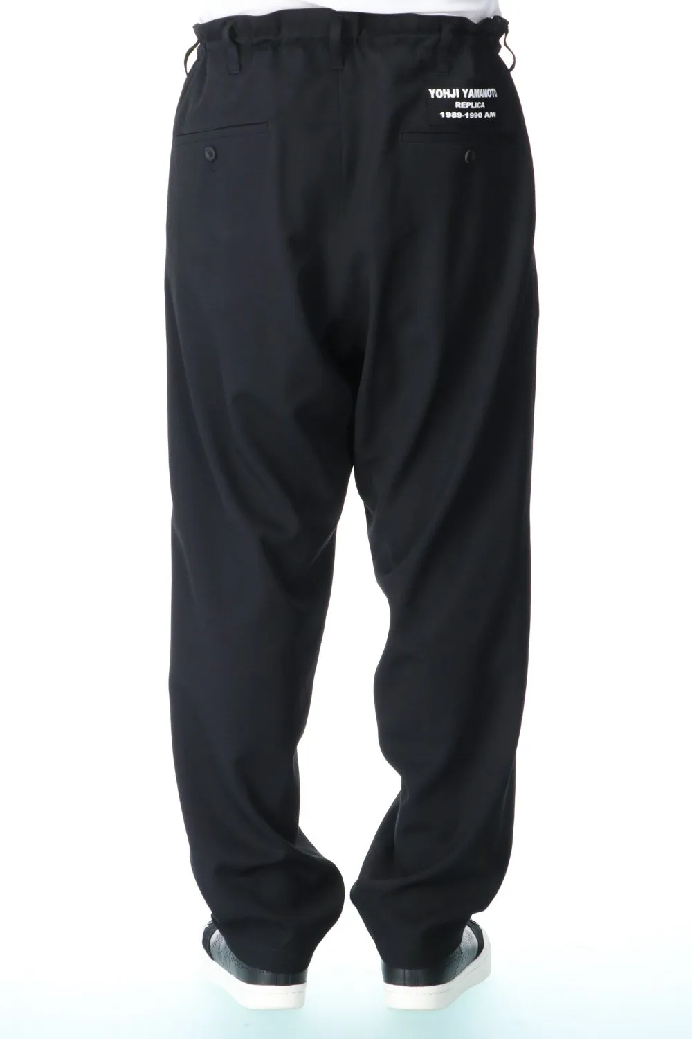 Embroidery Fine string Wool gabardine Pants