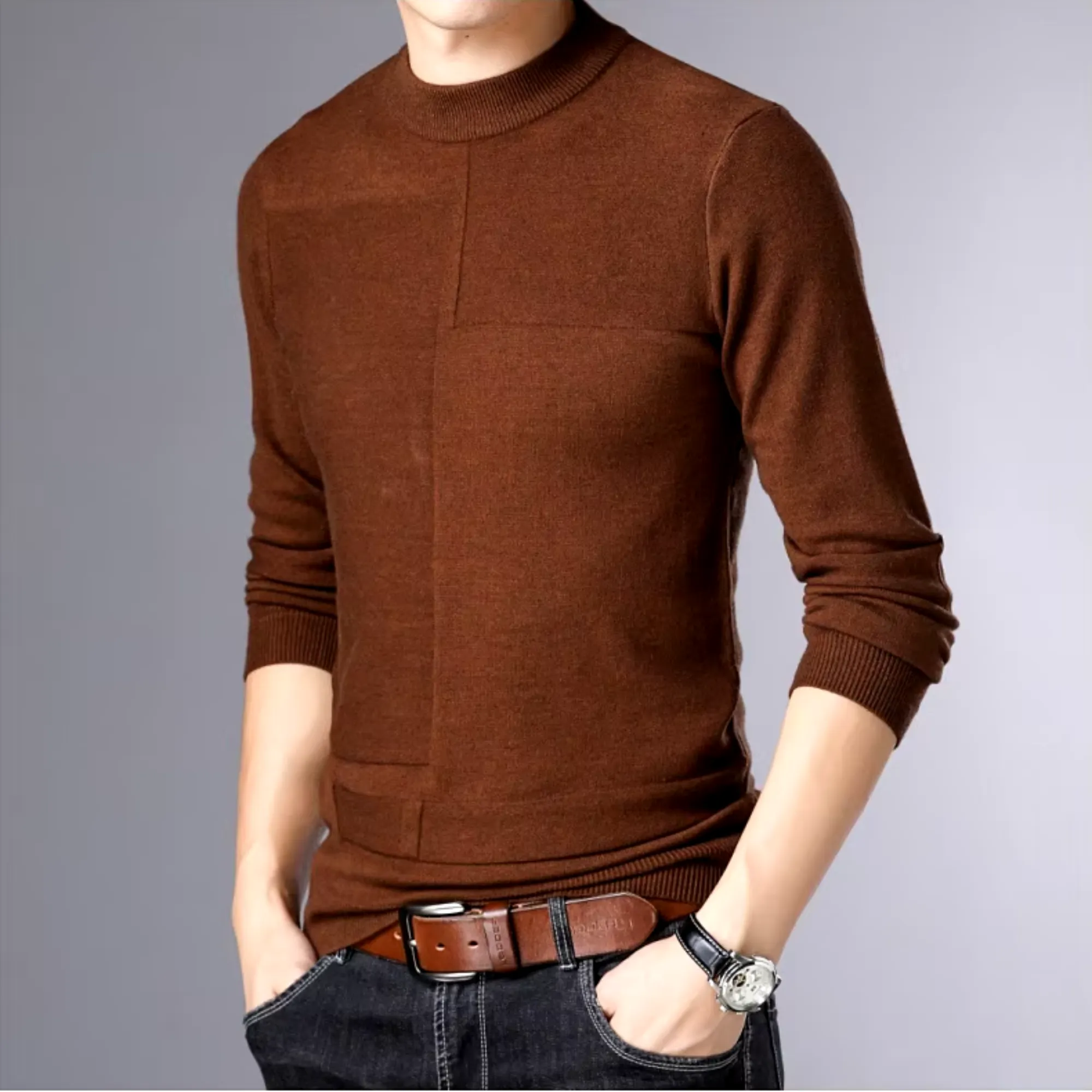 Ernesto - Men's Knit Pullover Crew Neck Sweater