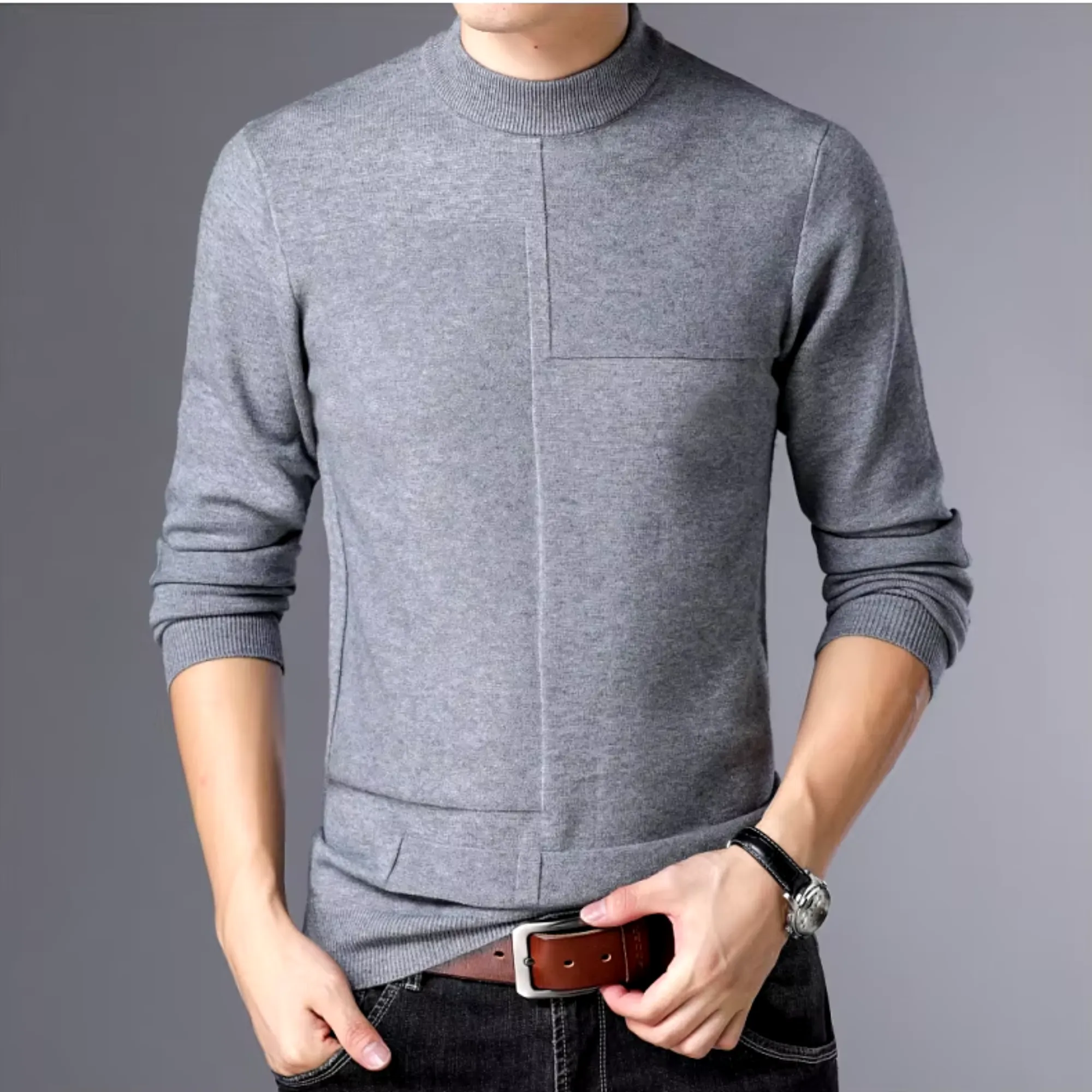 Ernesto - Men's Knit Pullover Crew Neck Sweater