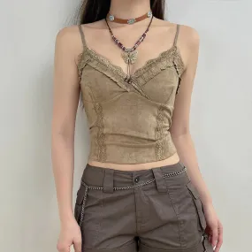 Fairy Grunge Frilled Lace Top