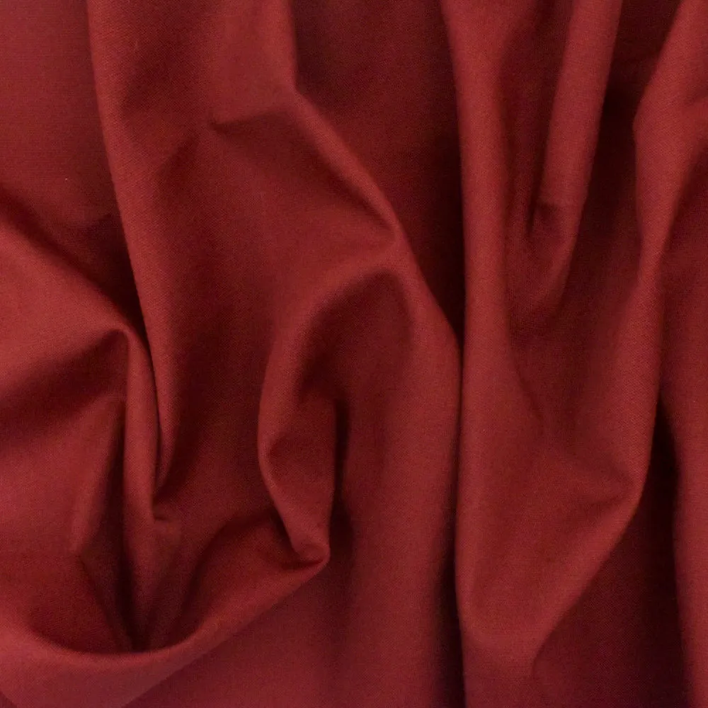 Glory Maroon Red Solid Poplin Woven Fabric