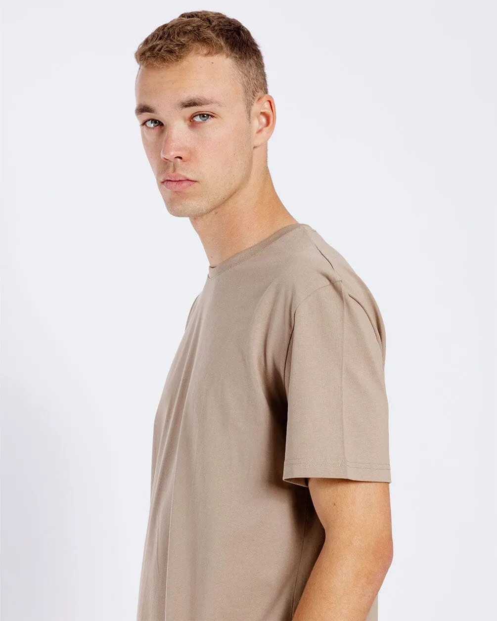 Khaki Basic Regular Tee