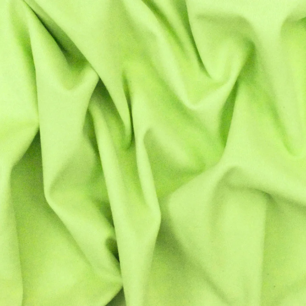 Lime Yellow Solid Stretch Tricot Yoga Swimwear Knit Fabric