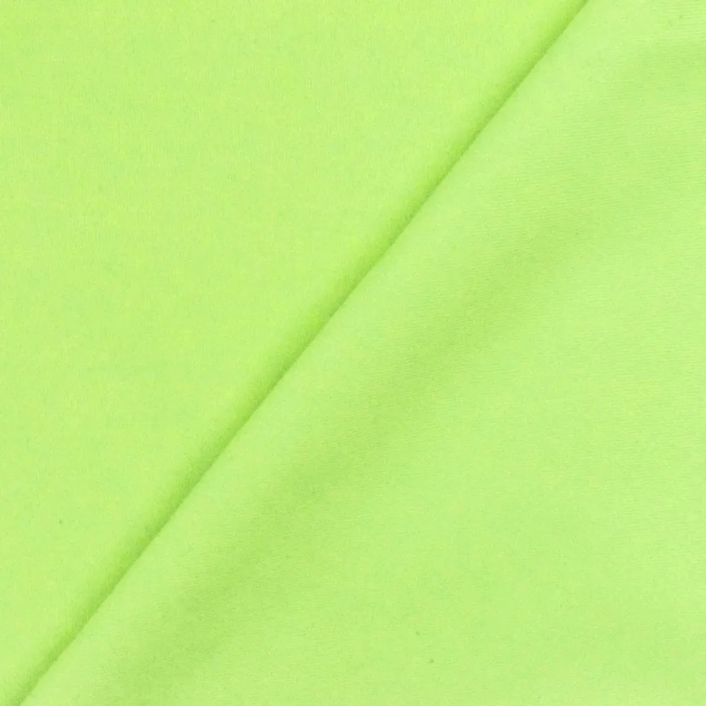 Lime Yellow Solid Stretch Tricot Yoga Swimwear Knit Fabric