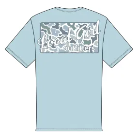 Local Girl Localflage Coast Plate Short Sleeve T-Shirt - Chambray - L5100014