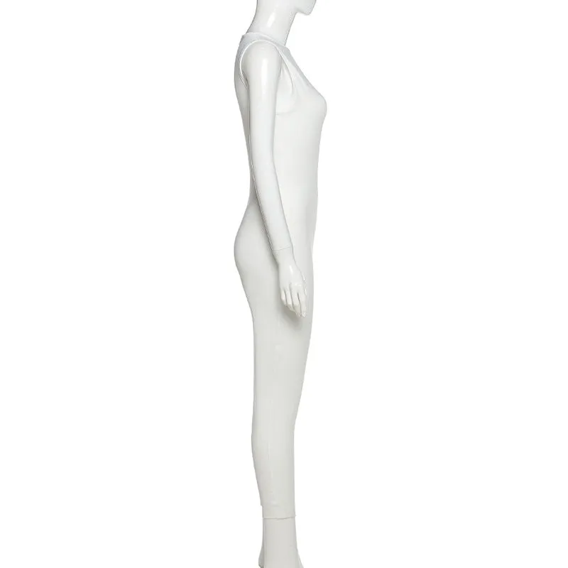 MB FASHION  Sleeveless High Neck Full-Length Jumpsuit 7367