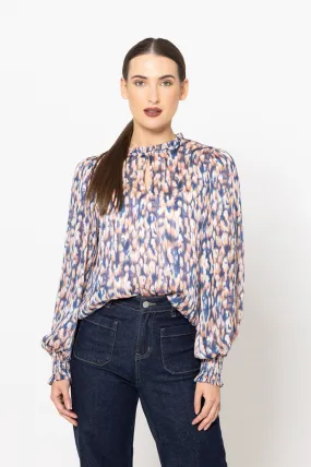 Movement Blouse - Lurex Stripe
