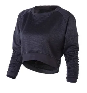 Navel Long Crop Top Workout Long Sleeve Shirt