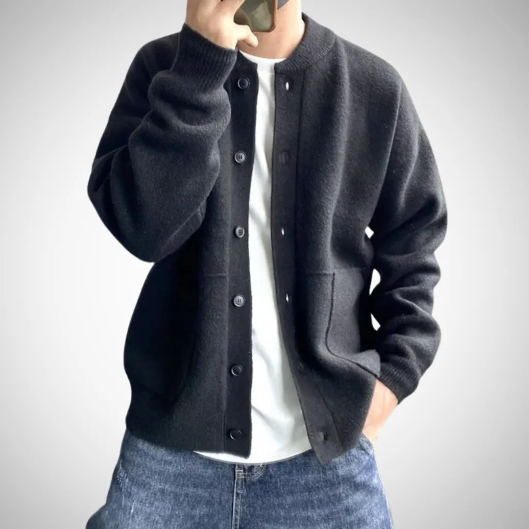 Omar Refined Sweater with Buttons